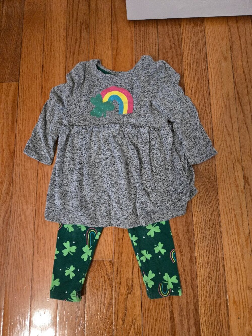 Girls Cat & Jack size 18 months St. Patrick's Day outfit
